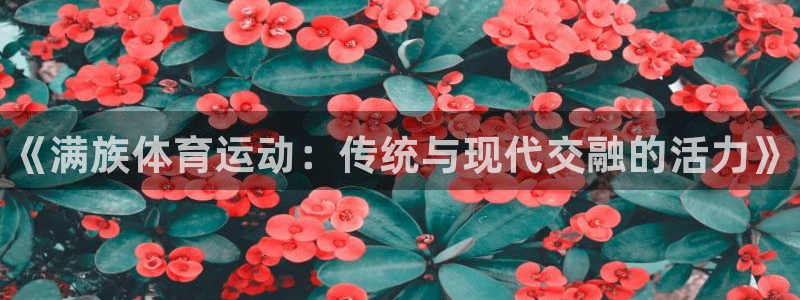欧亿体育官方正版app官方：《满族体育运动：传统与现