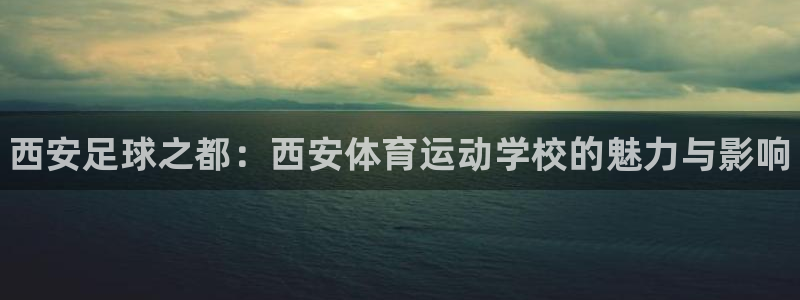 海南oety欧亿体育官网下载：西安足球之都：西安体育运动学校